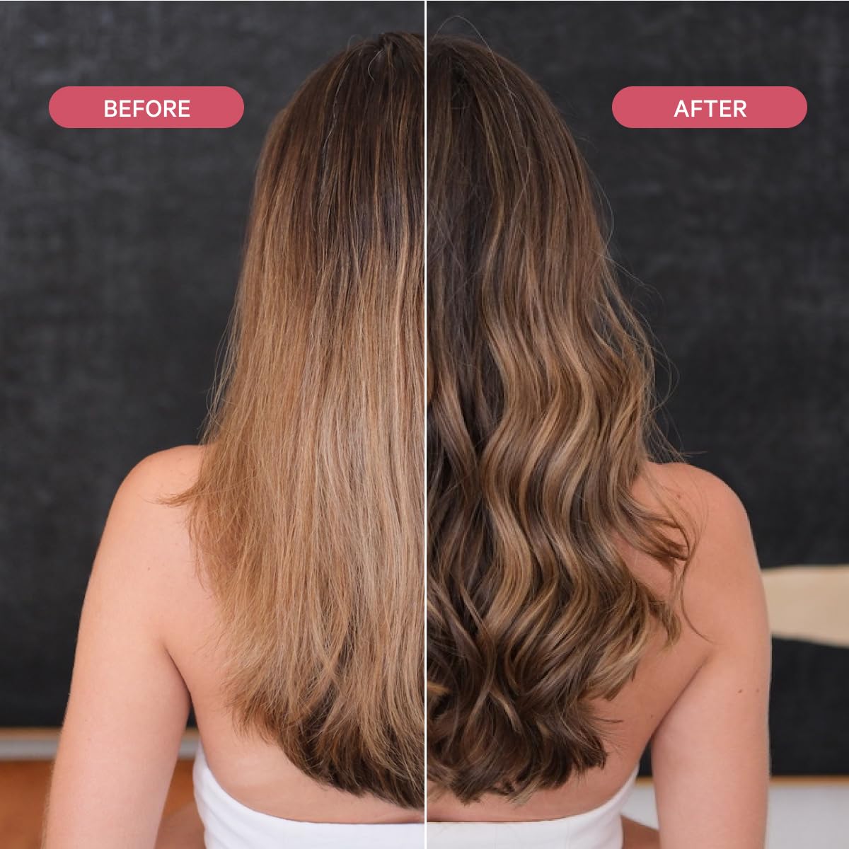 Close-up of Revita shampoo lather, promoting refreshed roots and added body