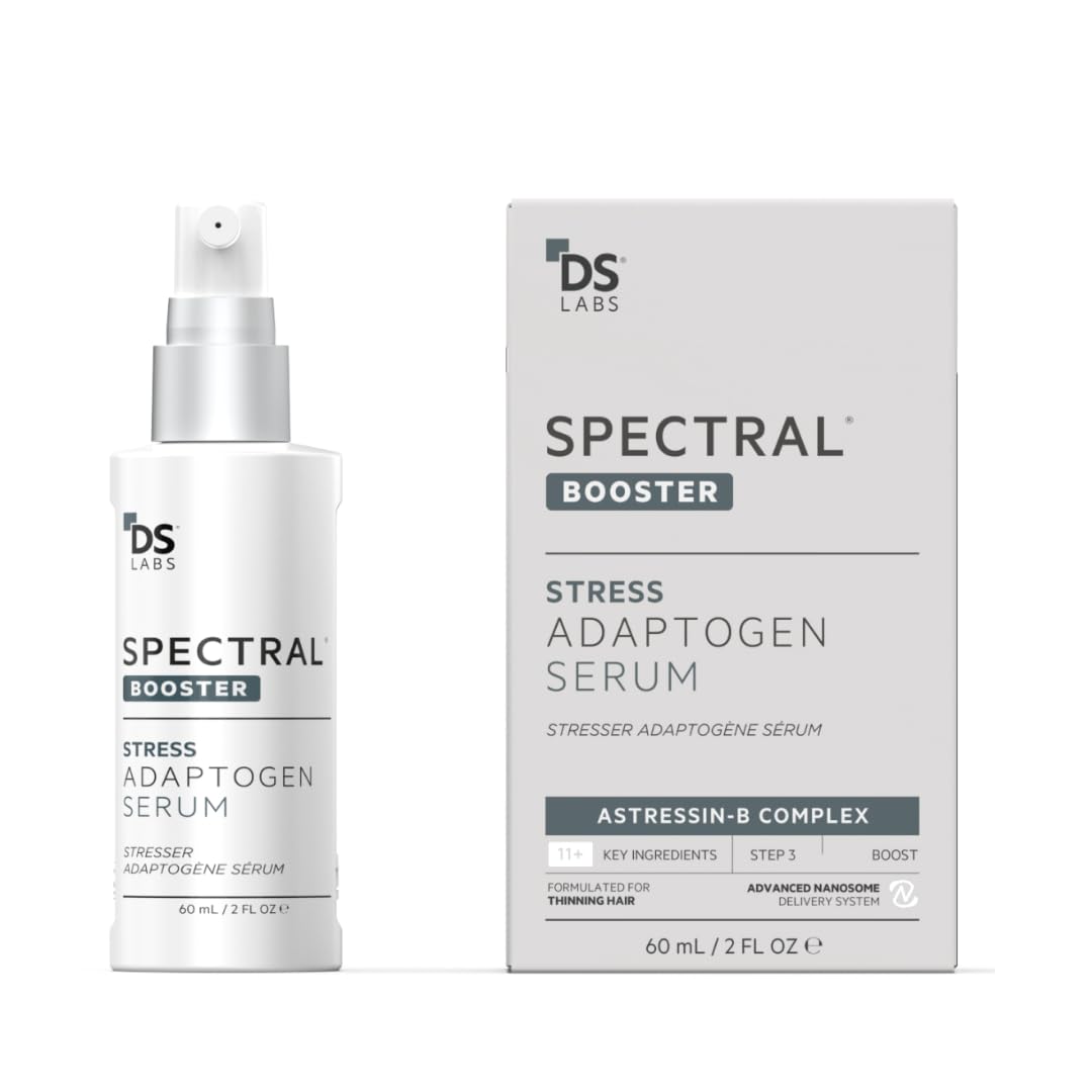 DS Labs Spectral Booster bottle on a clean surface for daily scalp refresh.