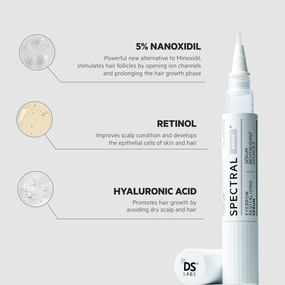 DS Laboratories Spectral.BROW bottle with brush-cap for easy grooming