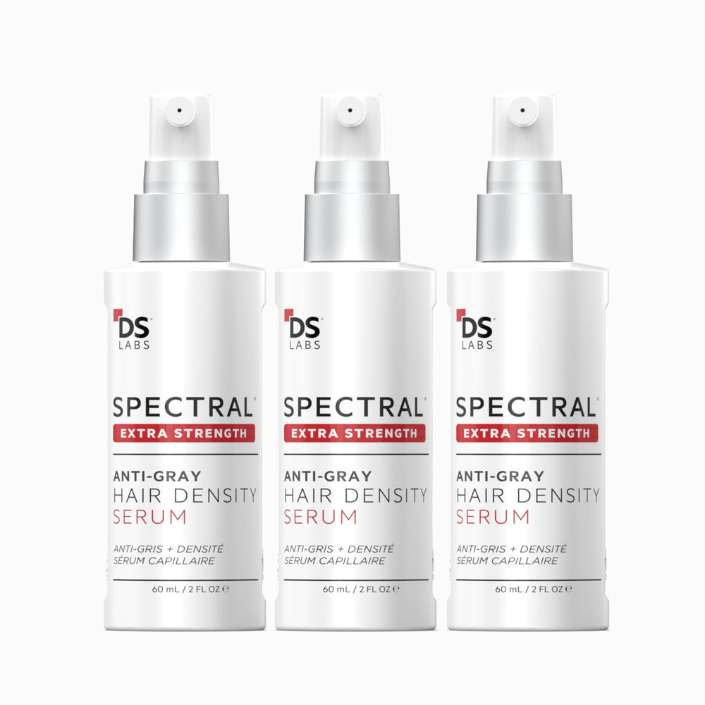 DS Laboratories Spectral Extra Strength Hair Density Serum bottle front for fuller-looking hair
