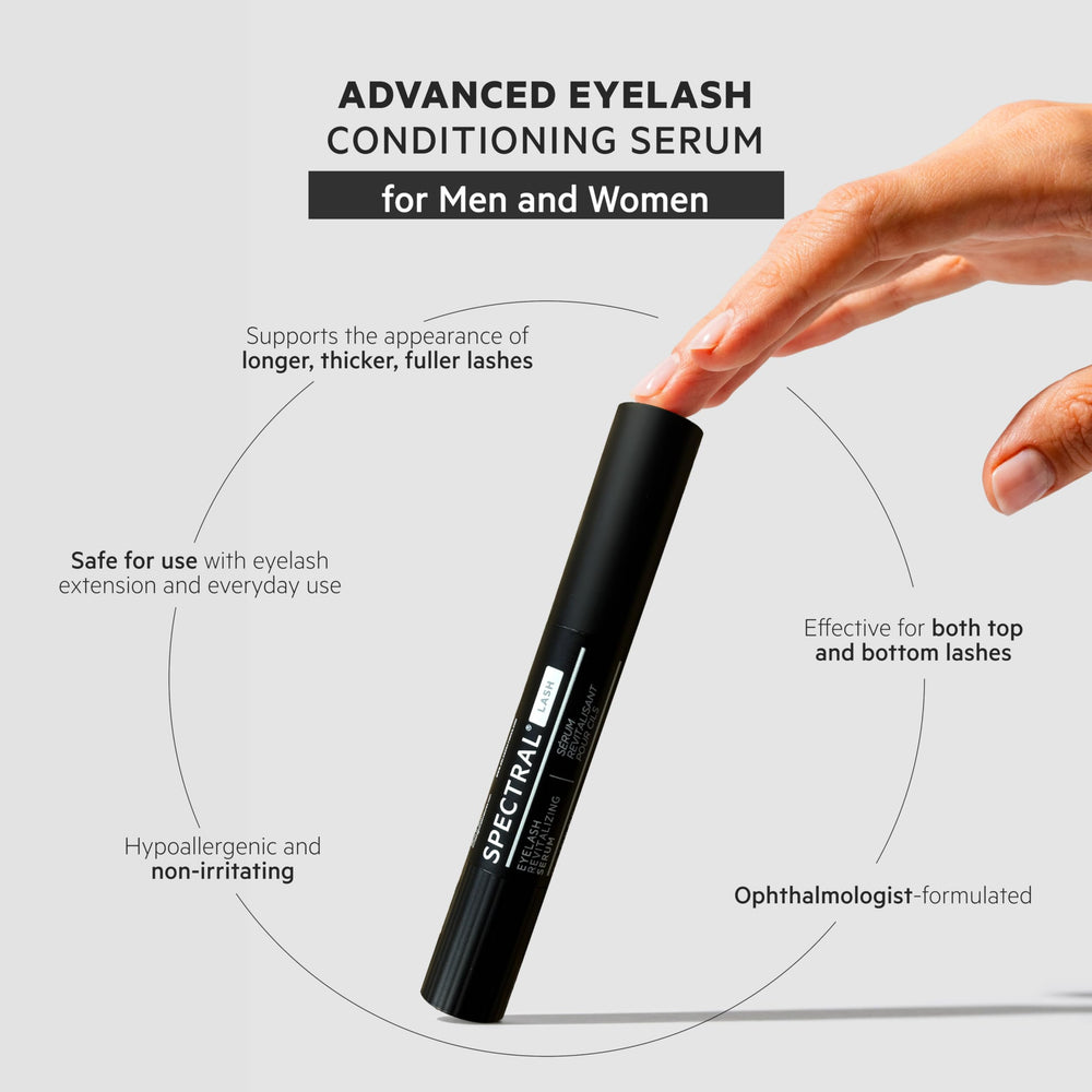 DS Laboratories Spectral.LASH serum brush demonstrating easy, mess-free application