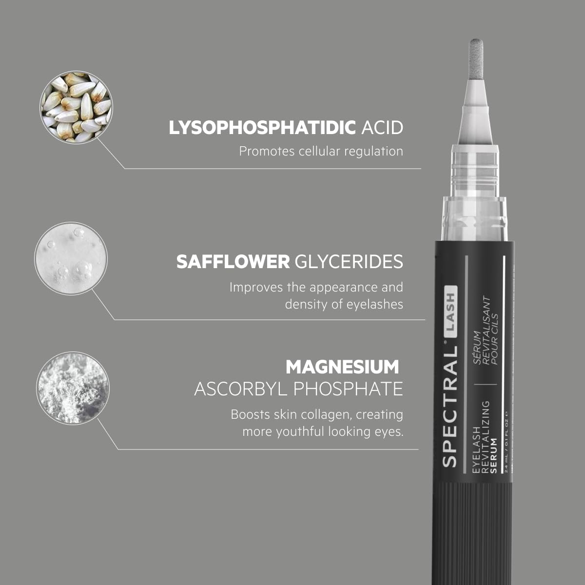 DS Laboratories Spectral.LASH used in a daily routine on upper lash line