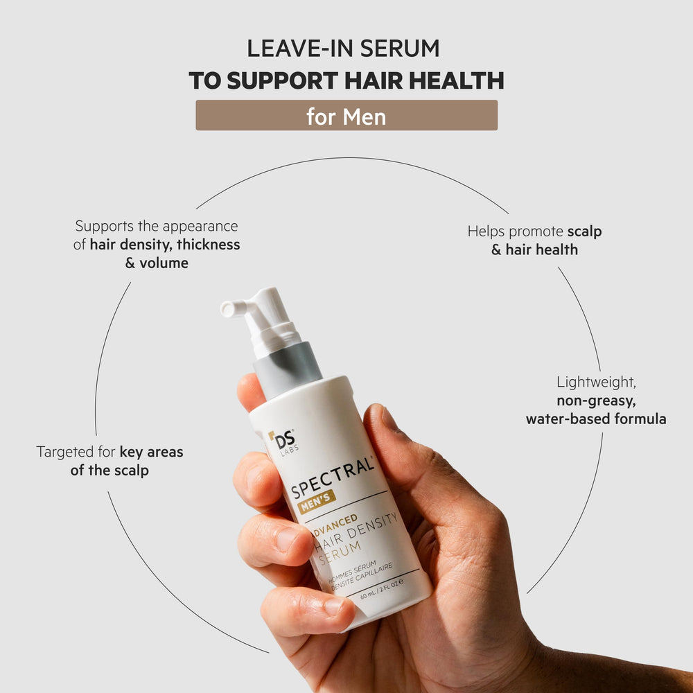 Spectral Men’s Hair Density Serum dropper for precise scalp application and targeted results
