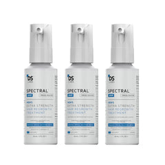 DS Labs Spectral.UHP minoxidil bottle for crown thinning support at home