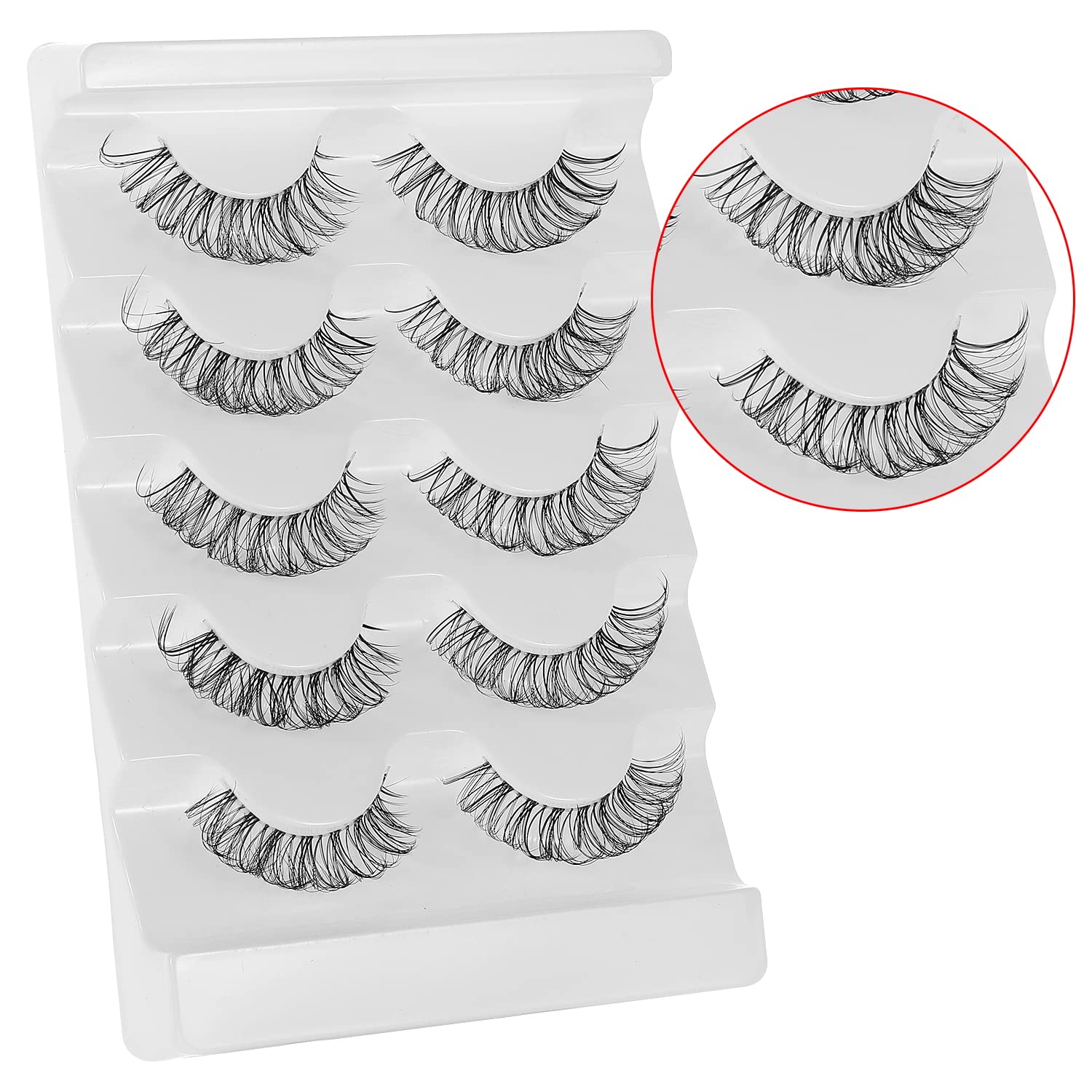 DSLONG multi layer cross lashes add depth and drama without heaviness.