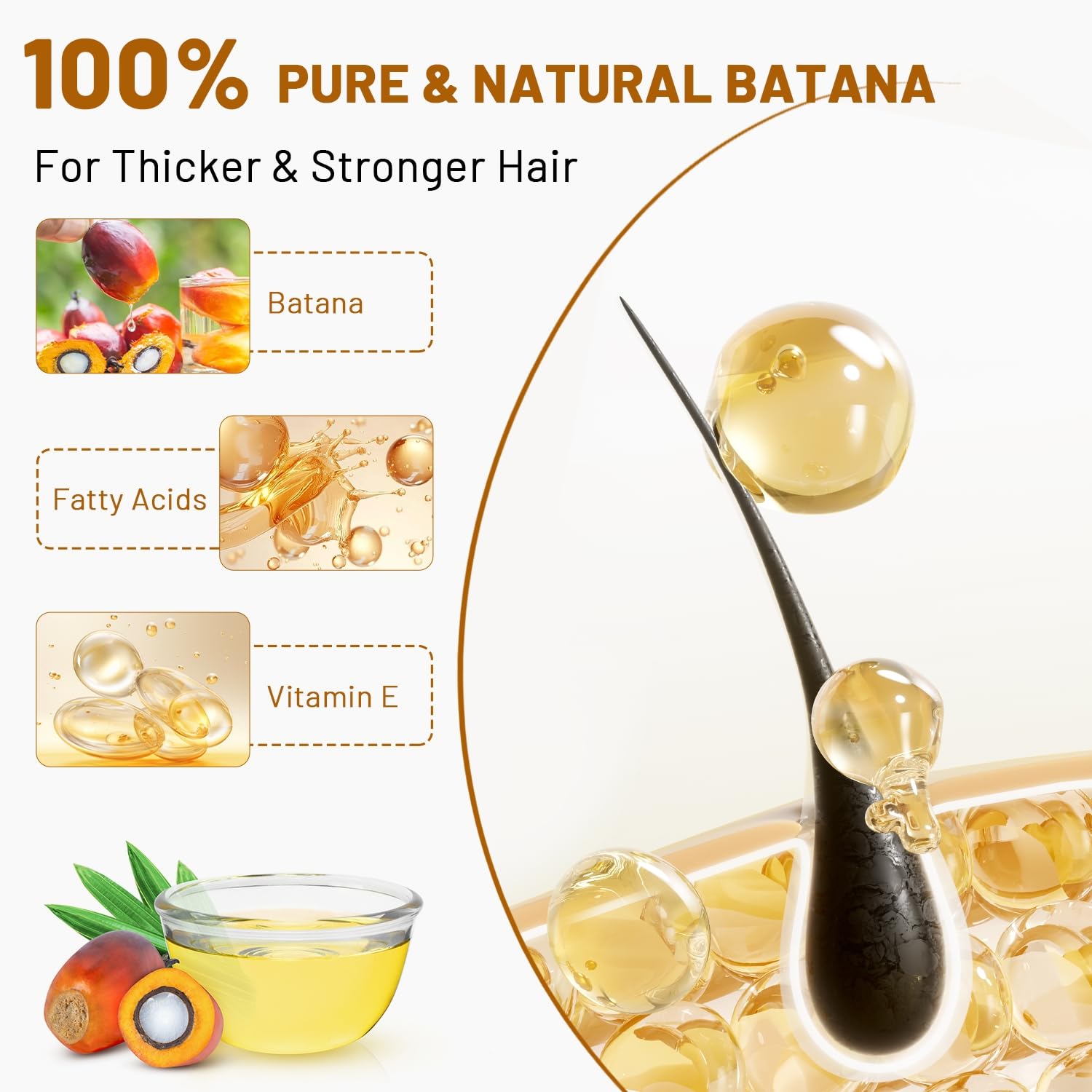 dssuoa Batana oil repairing ends and smoothing frizz during styling.