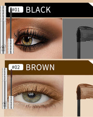 DuaTana brown mascara brush delivers precise application for thinning lashes.