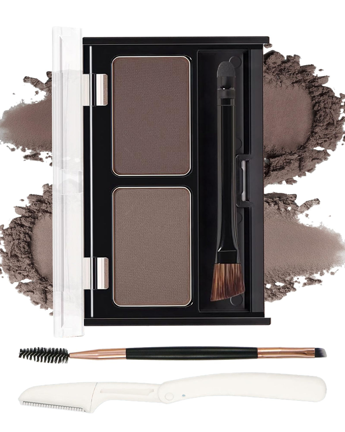 DuaTana eyebrow powder kit with two colors for versatile shading and definition.