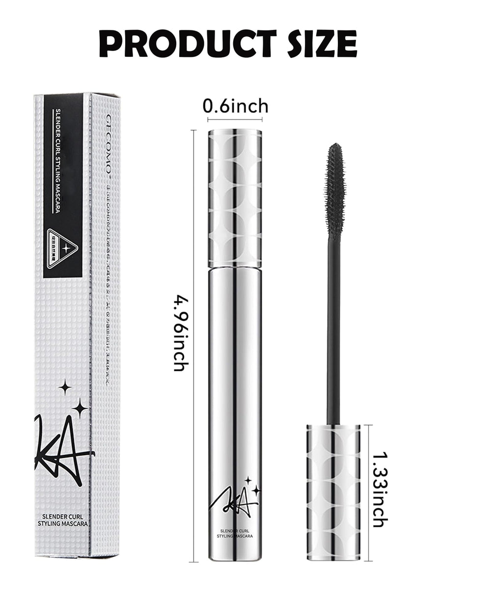 DuaTana packaging display highlights clean, hypoallergenic design for sensitive eyes.