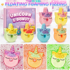 Duchong bath bomb reveals a surprise toy inside for kids.