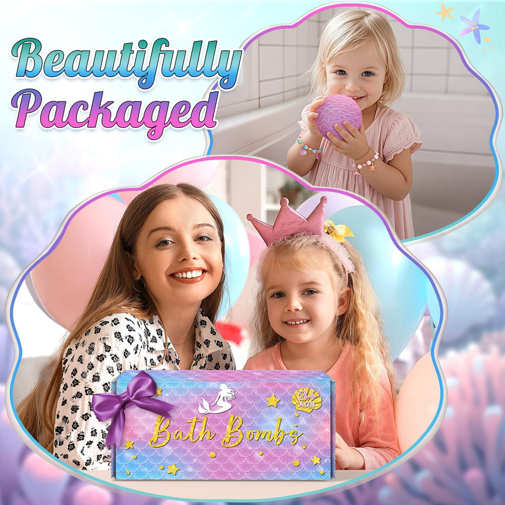Duchong Mermaid bath bombs apple scent brings cheerful fruity vibes to baths.