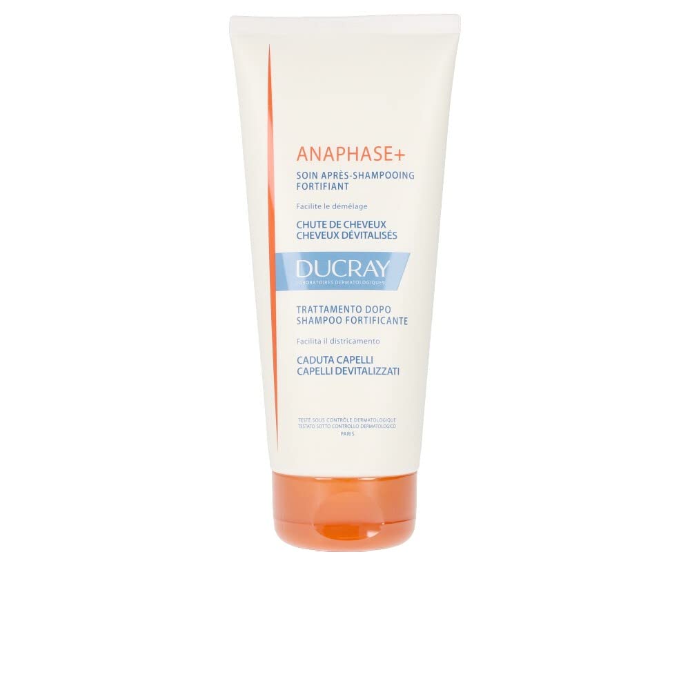 Ducray Anaphase+ Strengthening Conditioner bottle for detangling and lightweight volume.