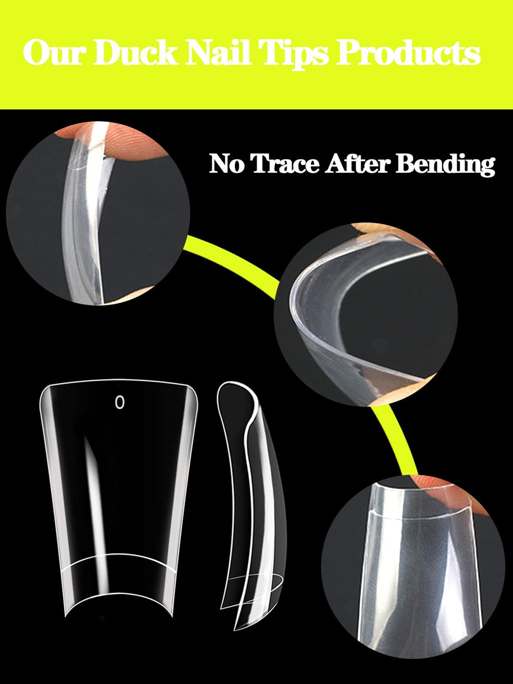Dudjndjd durable ABS nail tips offer sturdy performance for long use.