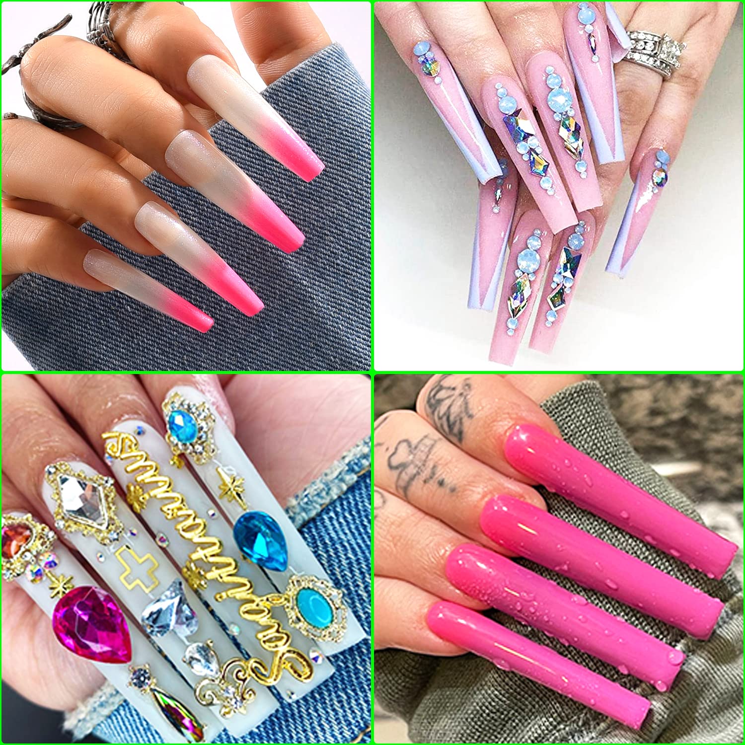 Dudjndjd easy to shape coffin nail tips to prevent lifting and popping