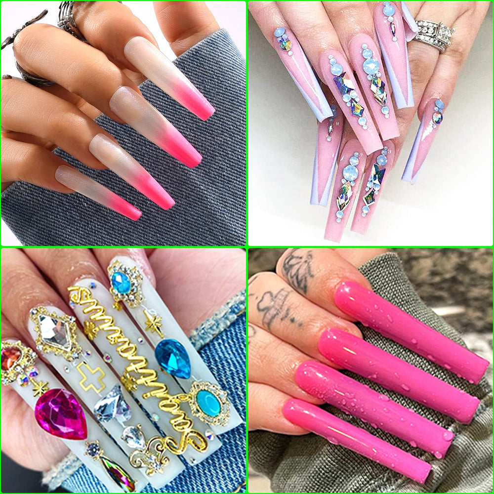 Dudjndjd easy to shape coffin nail tips to prevent lifting and popping