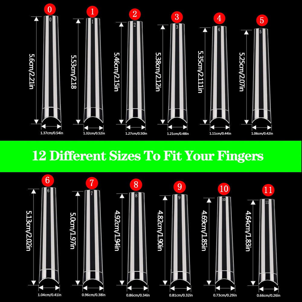 Dudjndjd half-cover flattened tips for smooth application and natural look
