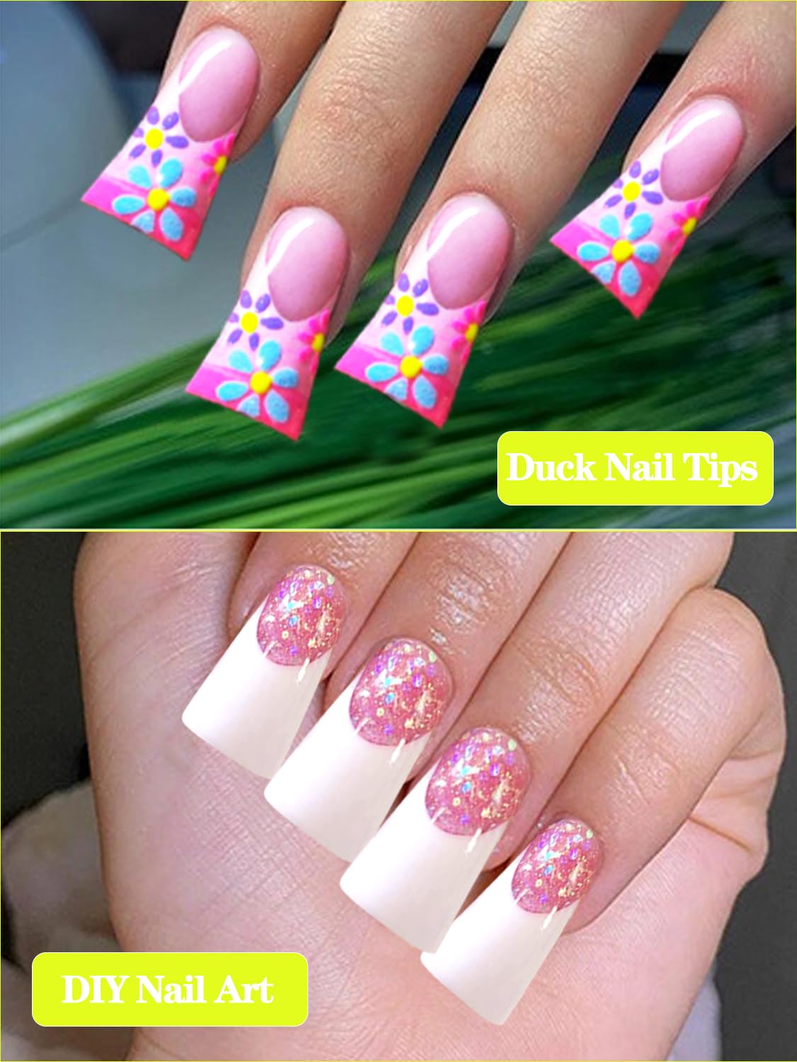 Dudjndjd short duck nail tips support comfortable daily wear and easy art.