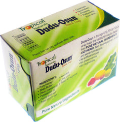 Dudu-Osun African Black Soap 150g pack with foaming action for rich cleansing.