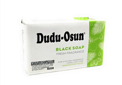 Dudu-Osun African Black Soap bar with aloe vera for refreshed, balanced skin.