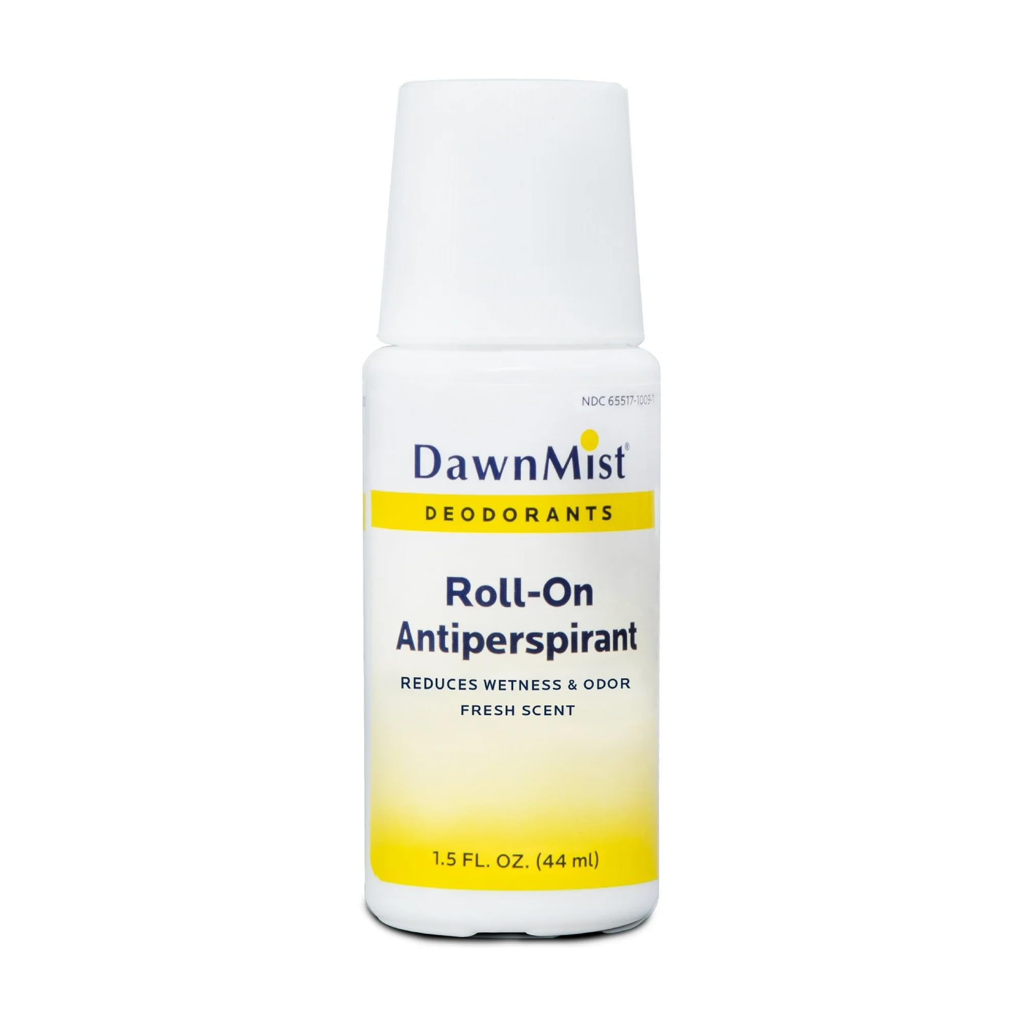 Dukal RD15 DawnMist roll-on bottle top view, travel-friendly size for on-the-go.