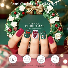DUKASOU close-up of gel nail strip texture showing glossy finish