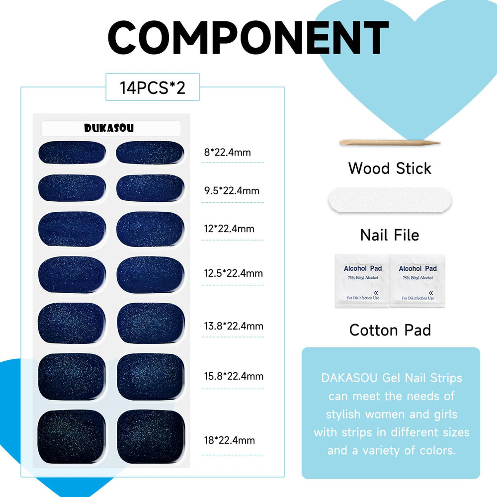 DUKASOU durable gel strips offer long-lasting wear