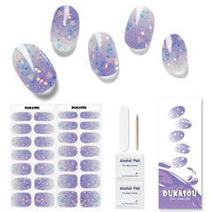 DUKASOU Gradient Love nail strips for quick salon-like at-home nails.