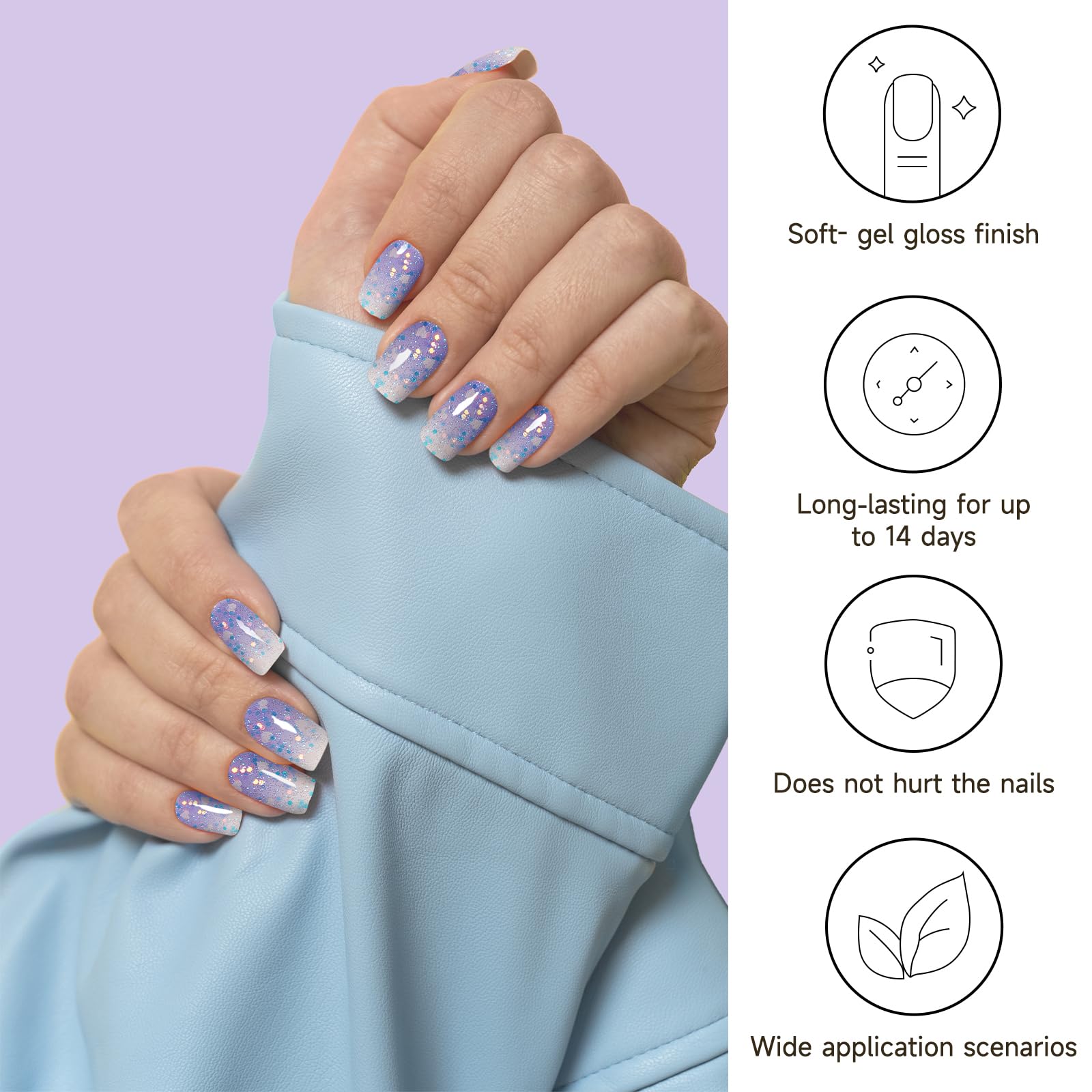 DUKASOU prep pads included for clean, long-lasting adhesion.