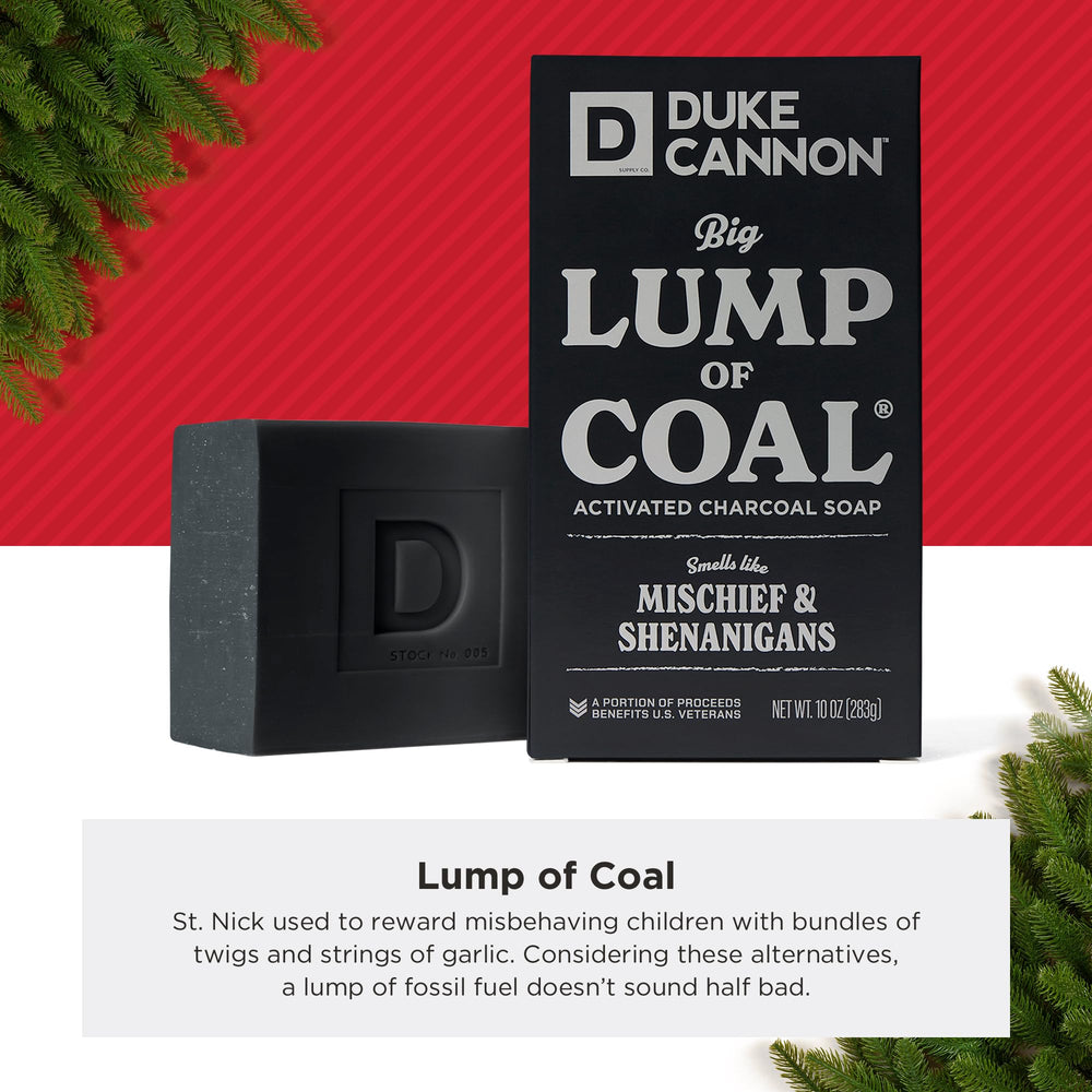 Duke Cannon 10-oz bars offer extended use and value in a single gift set.