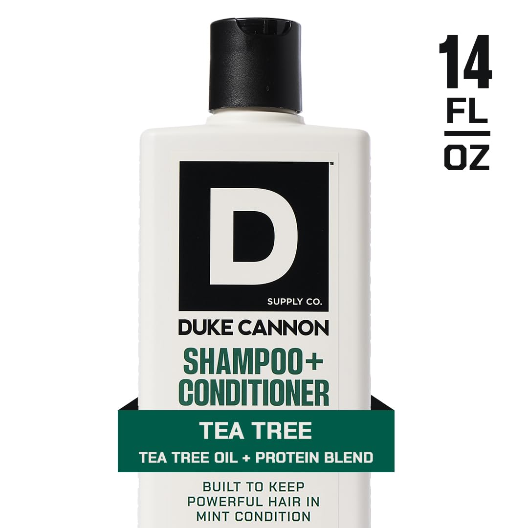 Duke Cannon 2-in-1 Midnight Swim bottle with sandalwood aroma and cleansing action.