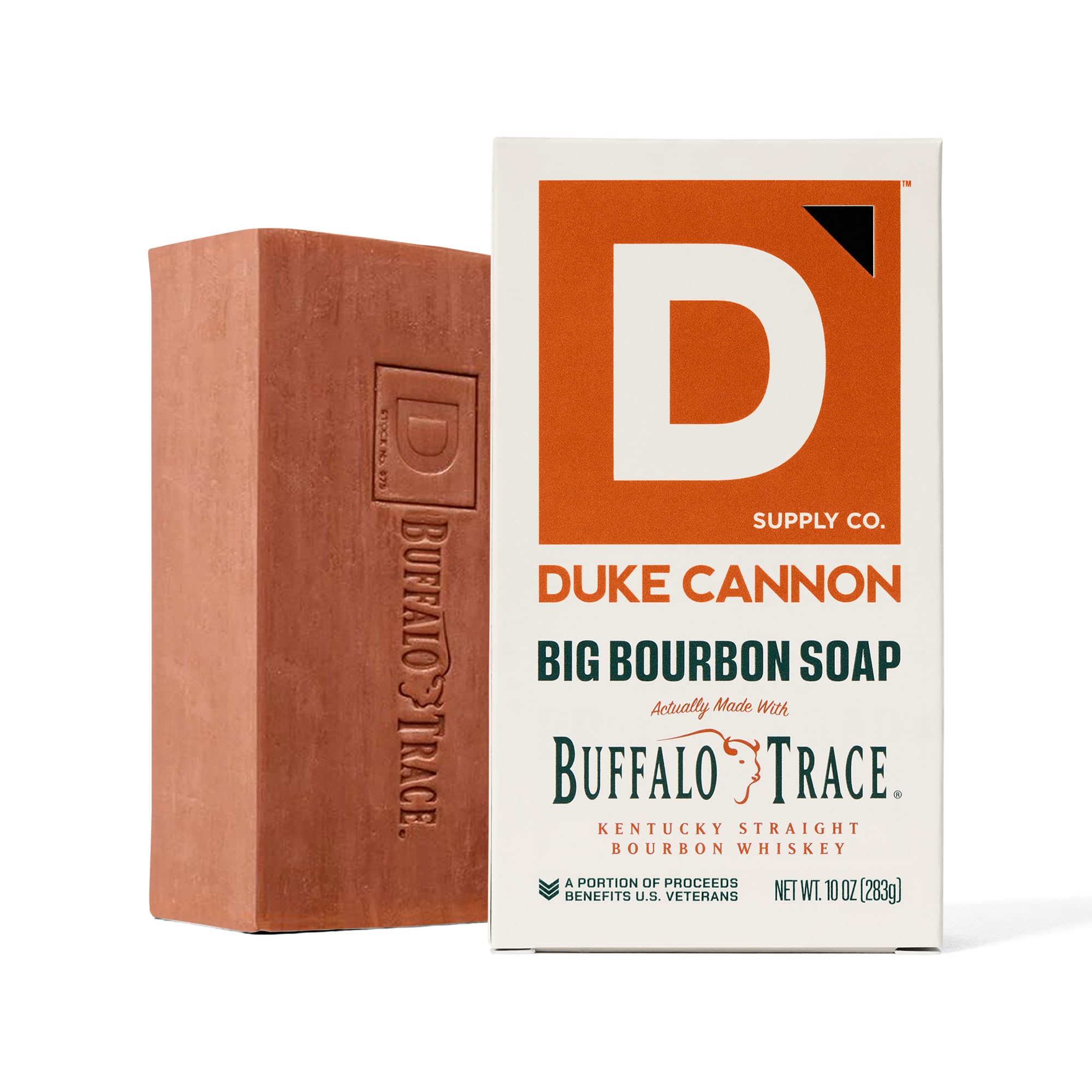 Duke Cannon 3x larger bar lasts longer between uses for busy routines.