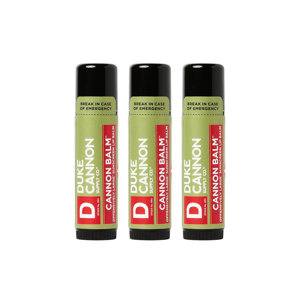 Duke Cannon Balm Tactical lip balm SPF 15 3-pack outdoor protection