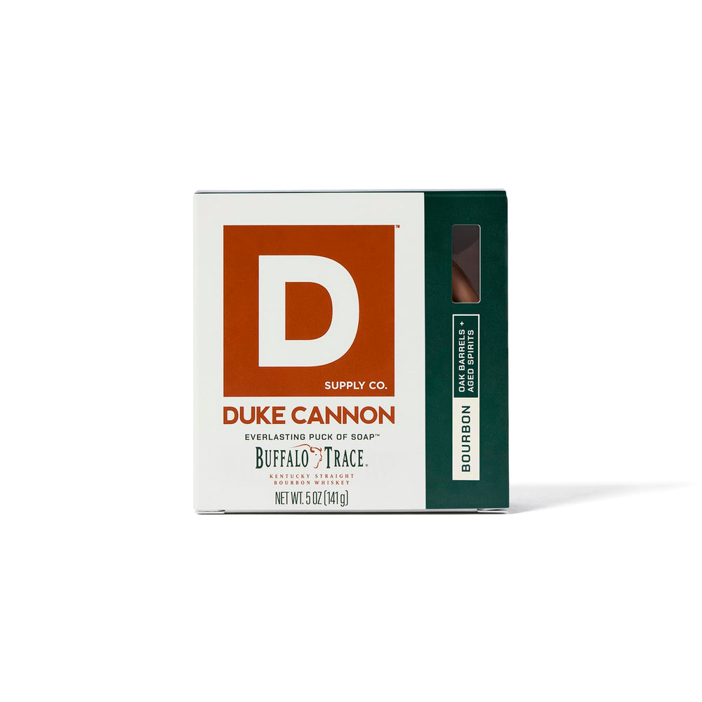 Duke Cannon bar soap uses RSPO palm oil for mindful hydration.