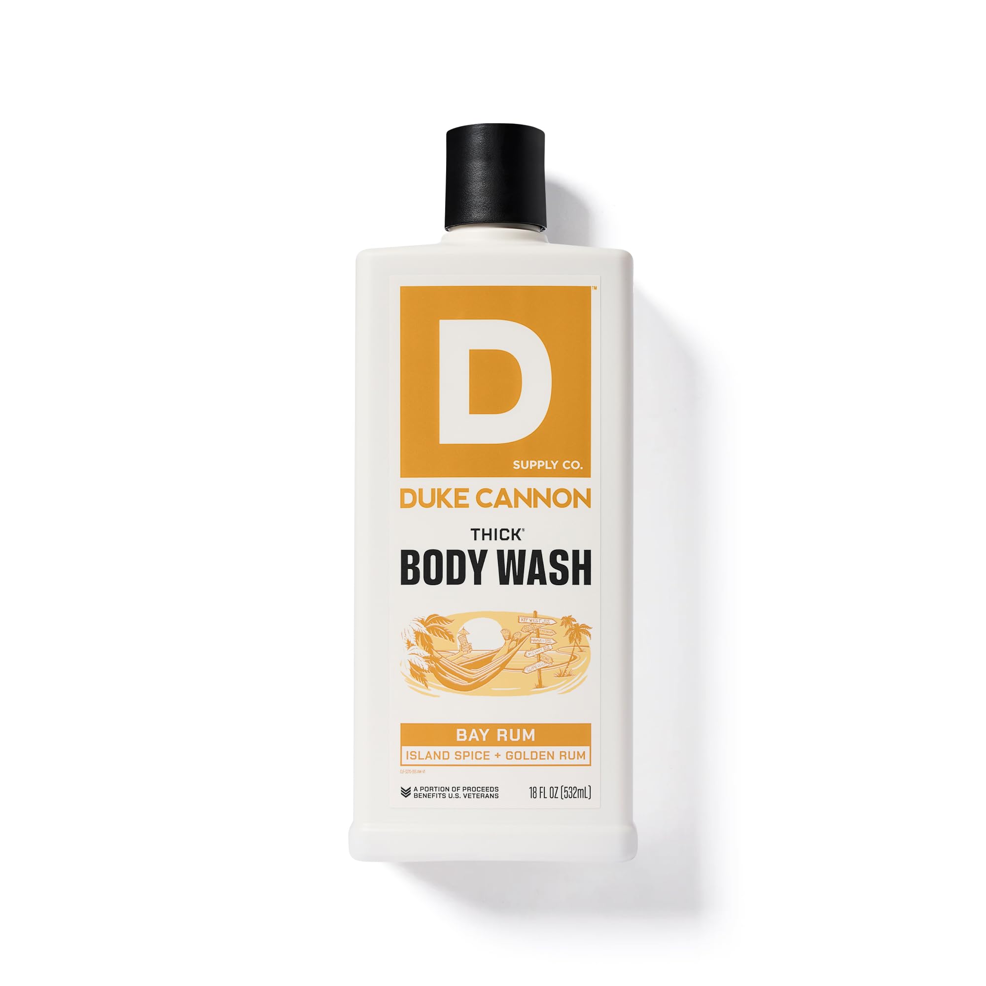 Duke Cannon Bay Rum Body Wash ideal for athletes.