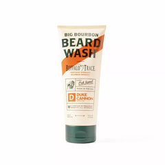 Duke Cannon Big Bourbon Beard Wash bottle front with oak scent for refreshed beard