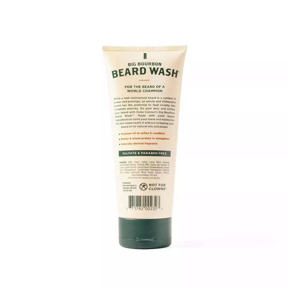 Duke Cannon Big Bourbon Beard Wash cruelty-free status appeals to shoppers