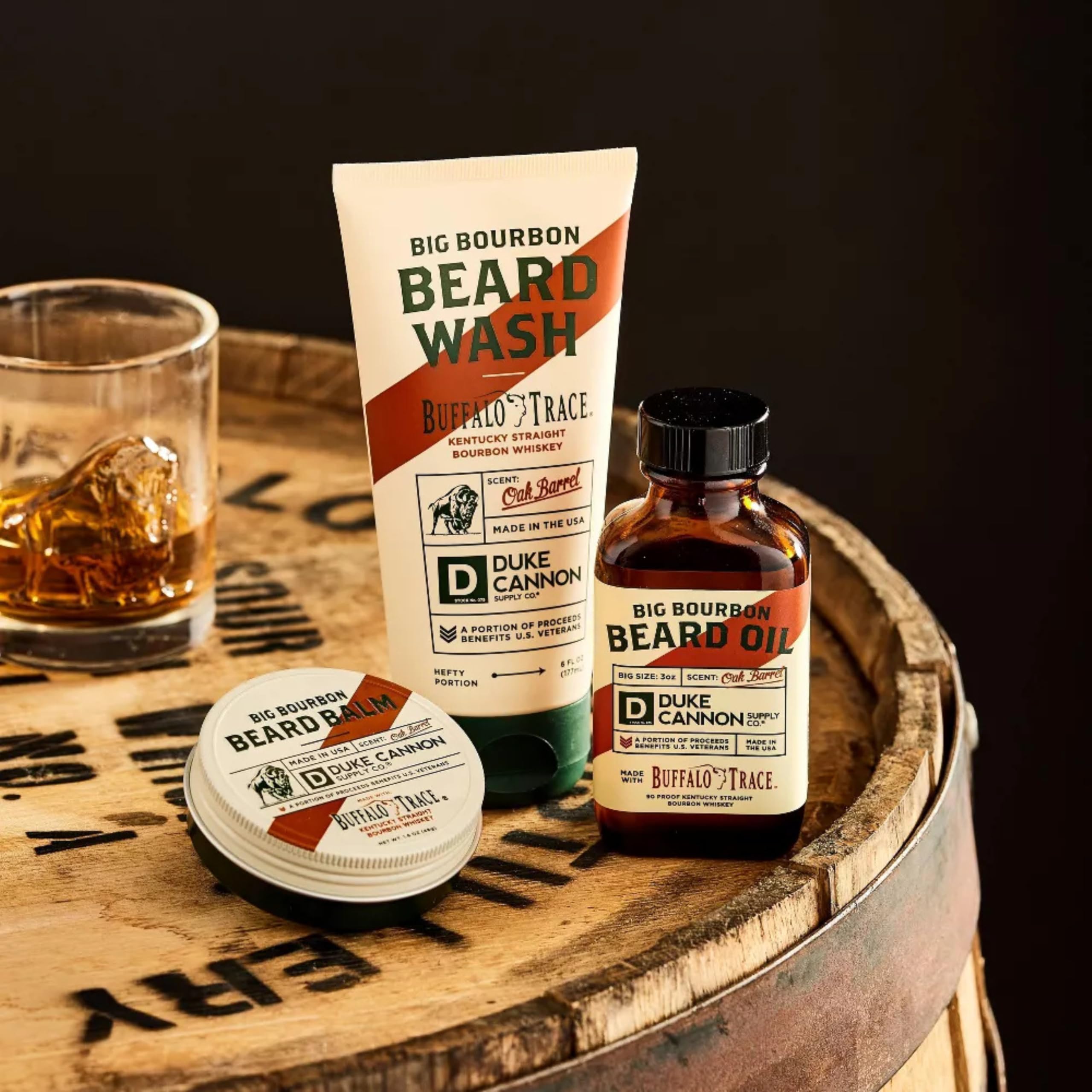 Duke Cannon Big Bourbon Beard Wash hops extract demonstrates skin moisturizing benefits