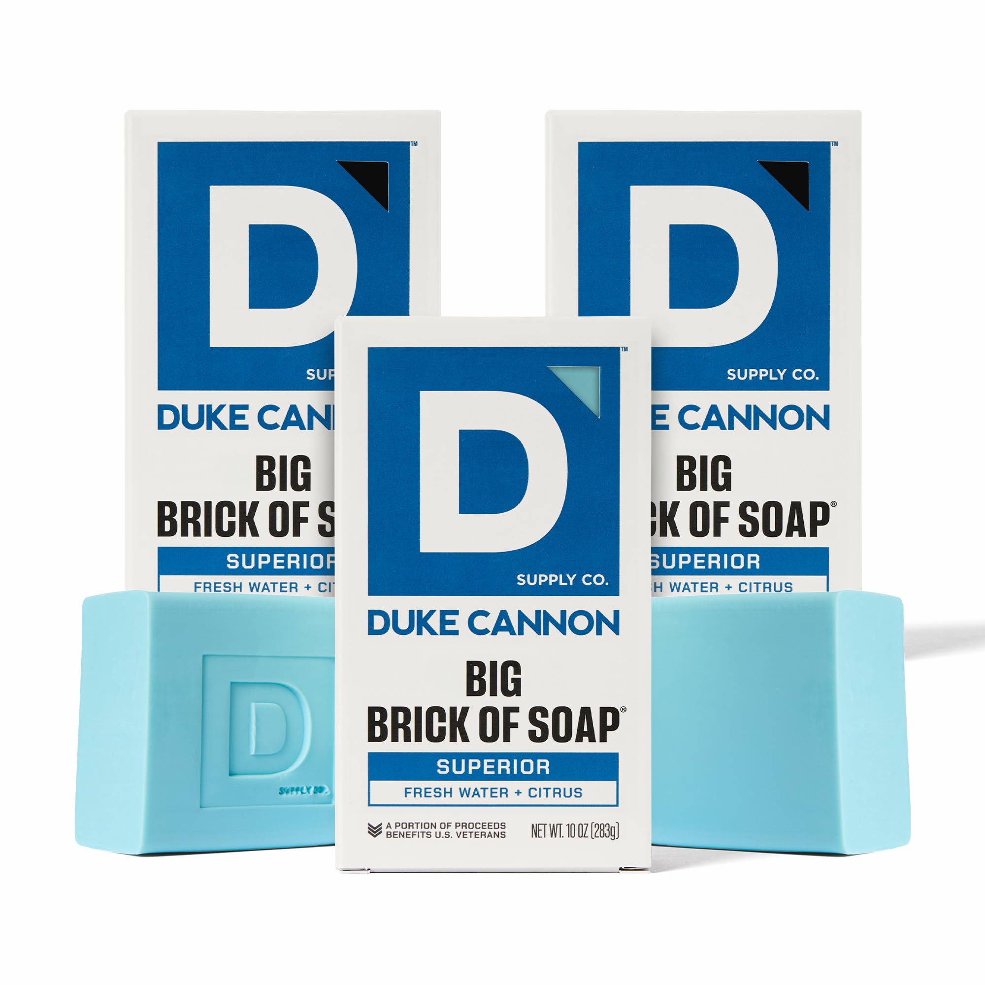 Duke Cannon Big Brick of Soap with Fresh Water Neroli scent for refreshing showers