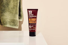 Duke Cannon Bloody Knuckles balm leaves a non-greasy finish after application.