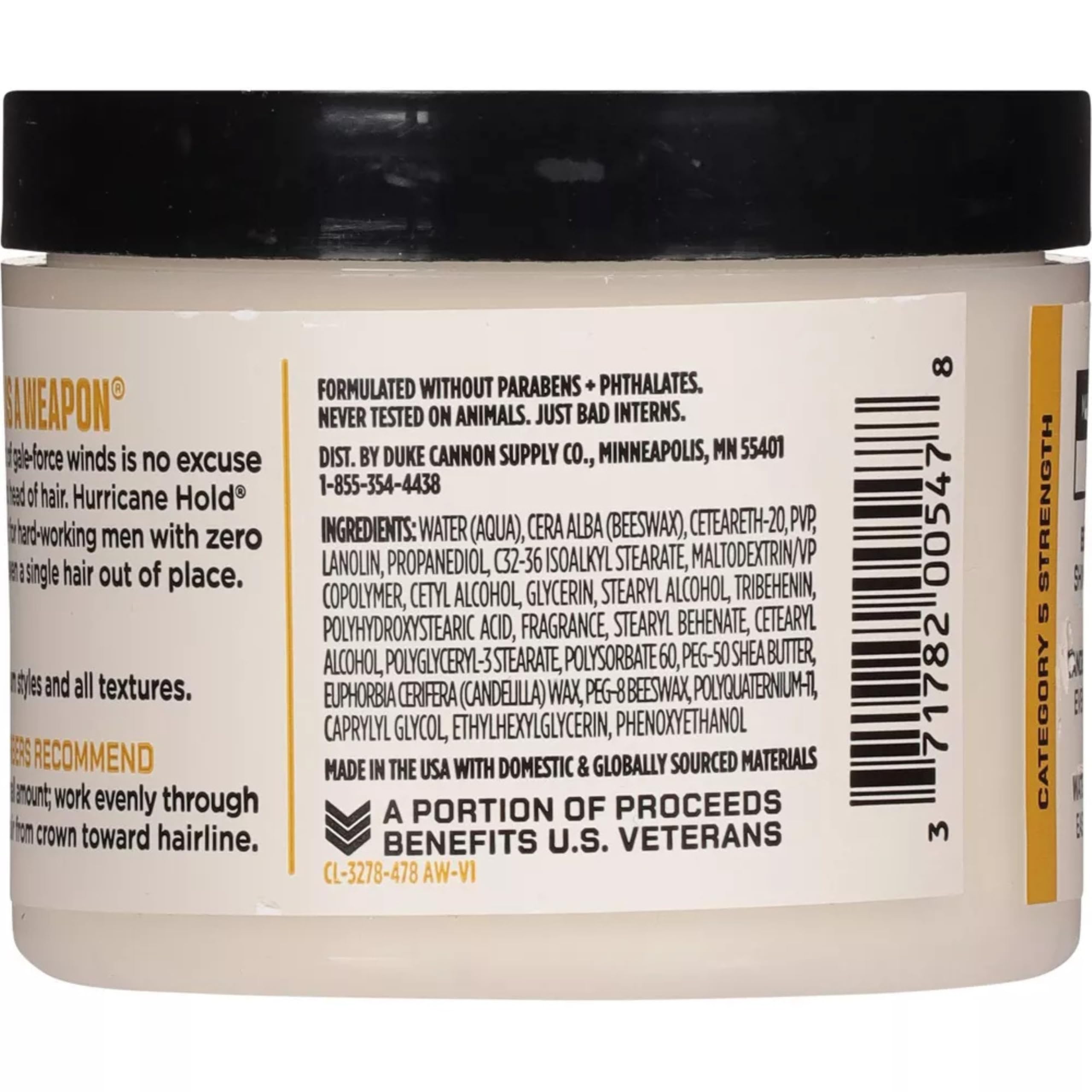 Brand story of Duke Cannon emphasizing USA-made quality grooming.