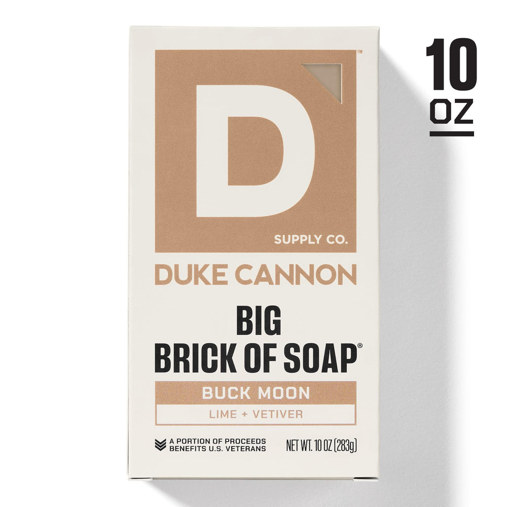Buck Moon soap texture close-up highlighting durable bar.