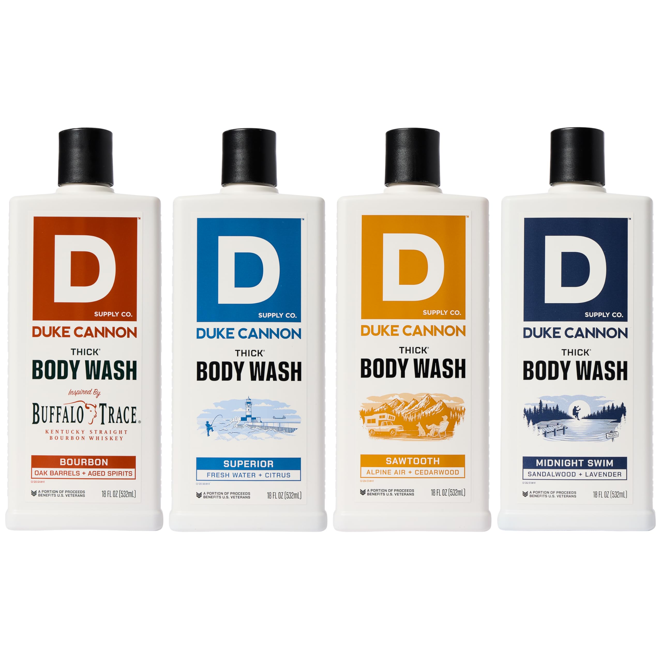 Duke Cannon bundle display shows multi-pack and gifting appeal.