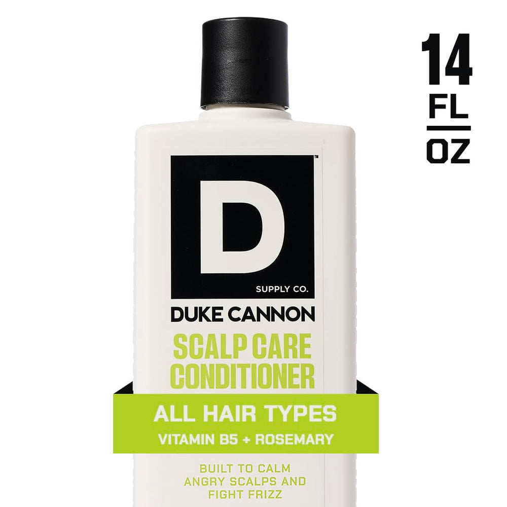 Label close-up featuring rosemary and arnica for scalp comfort