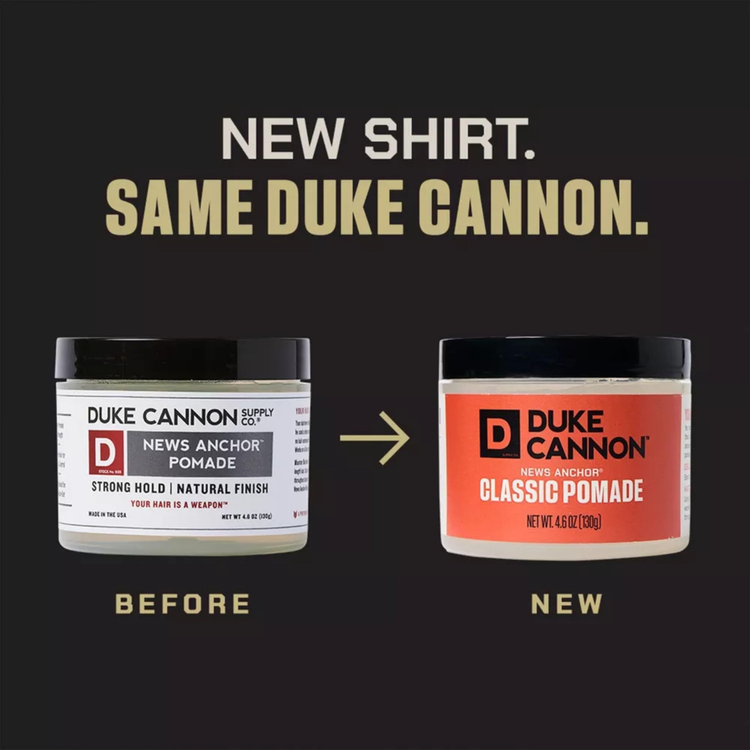 Pomade finish provides a light natural shine for polished looks