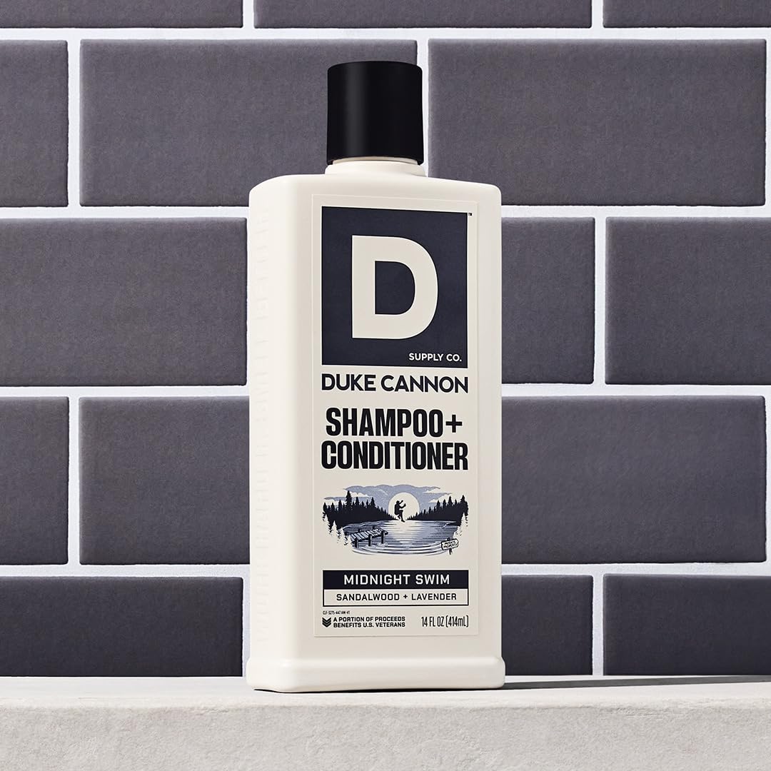 Duke Cannon foamy lather during application for quick, thorough cleanse.
