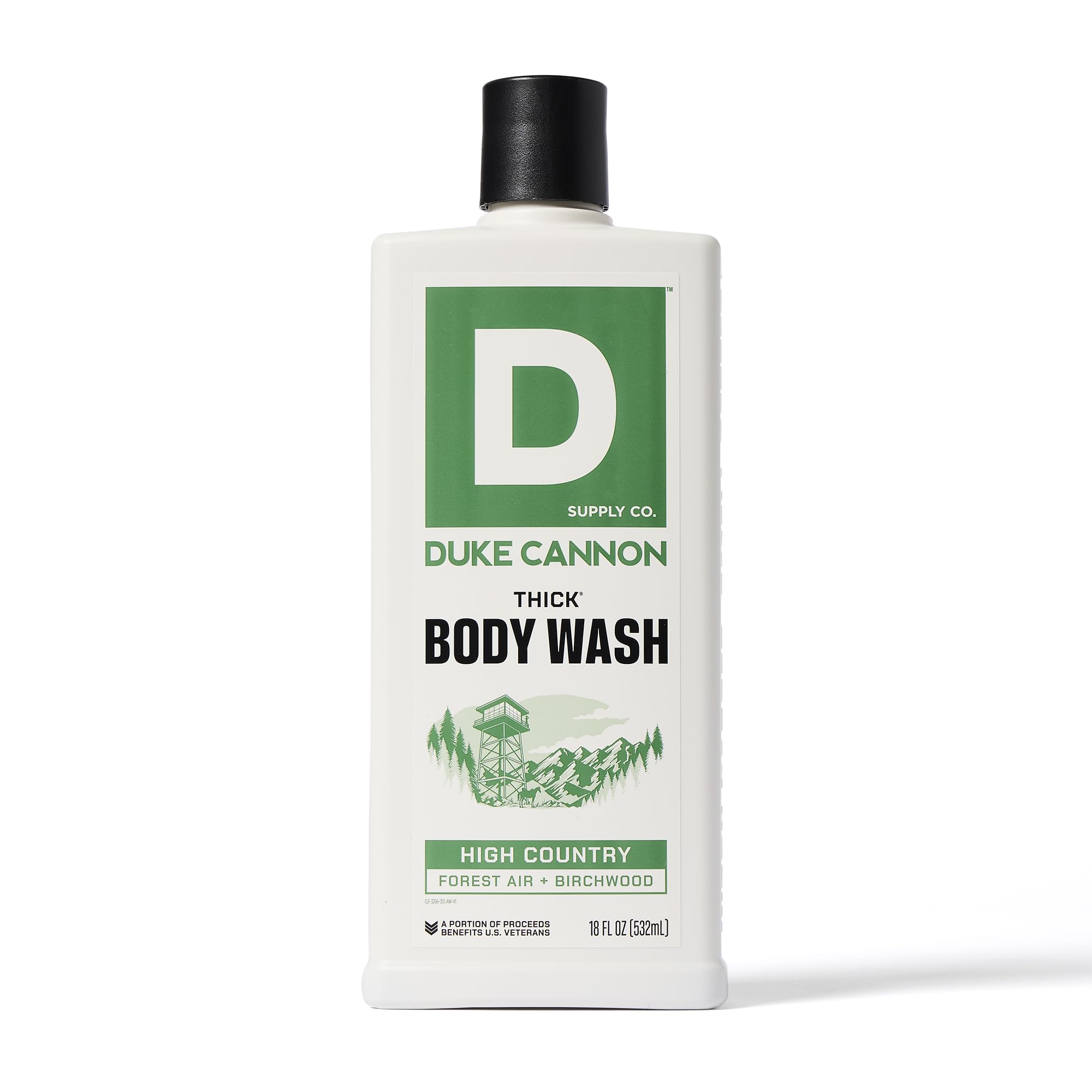 Duke Cannon 4-pack bottle set, gift-ready for bold grooming enthusiasts.