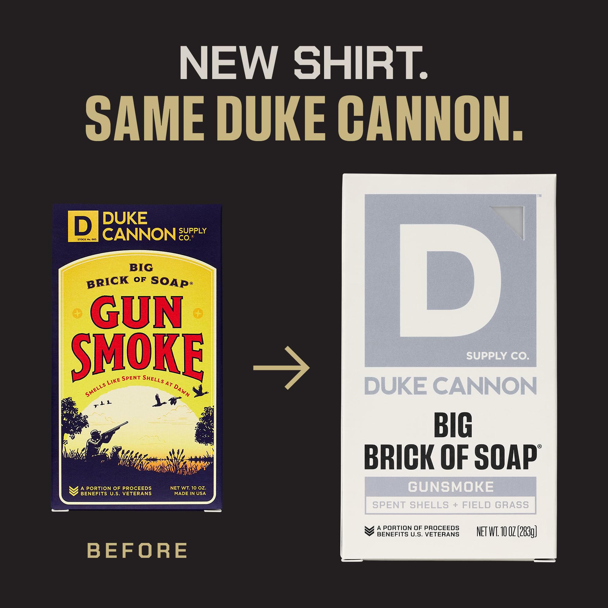 Duke Cannon Gun Smoke soap bar bourbon vanilla aroma energizing mornings