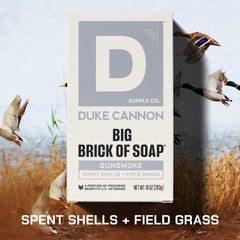 Duke Cannon Gun Smoke soap bar charred leather finish adds masculinity