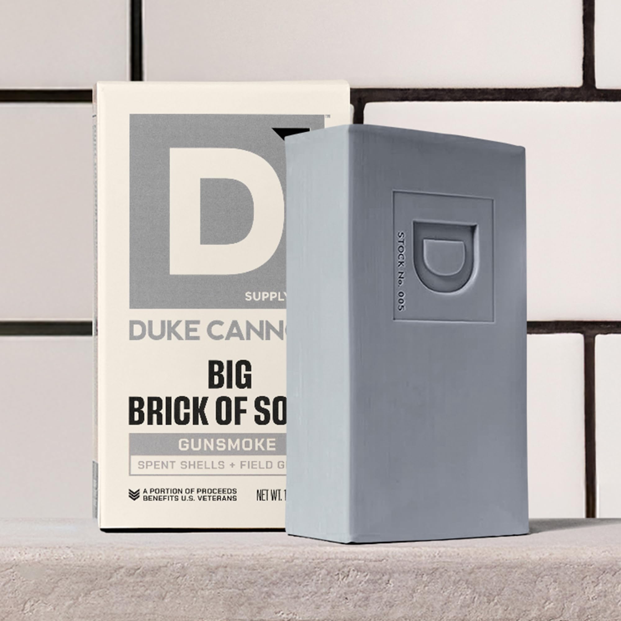 Duke Cannon Gun Smoke rugged masculine design on packaging