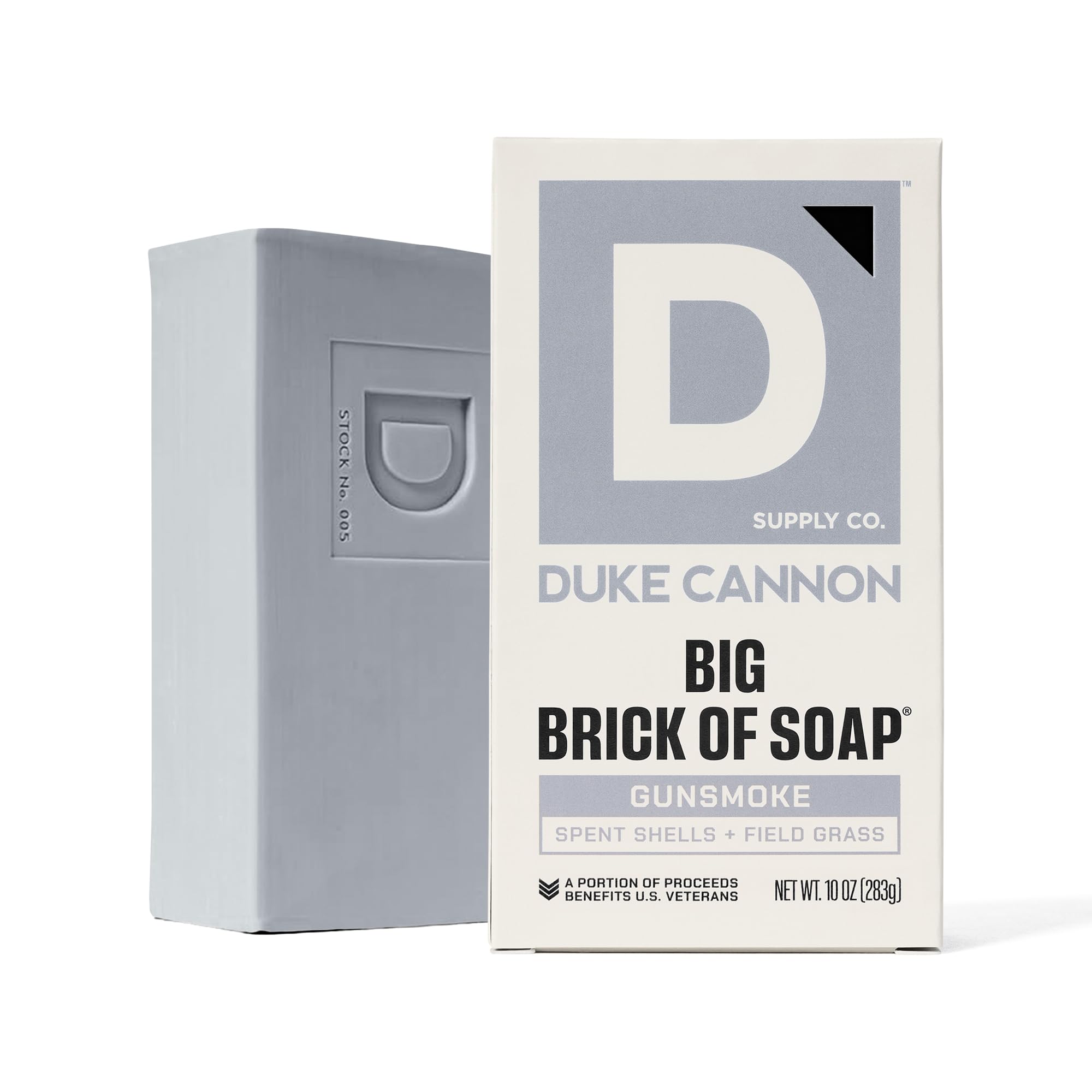 Duke Cannon Gun Smoke soap bar skin-friendly formula suits all skin types